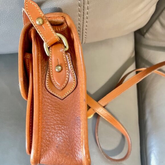 Dooney & Bourke Brown Essex Equestrian Saddle Handbag - Picture 5 of 9